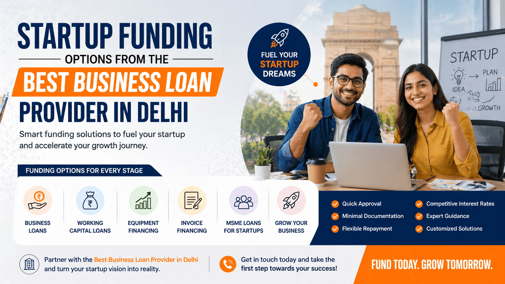 Startup Funding Options from the Best Business Loan Provider in Delhi