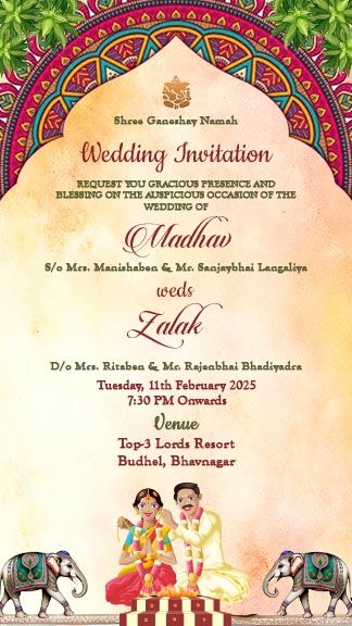 Indian Wedding Invitation Video Templates Free Download