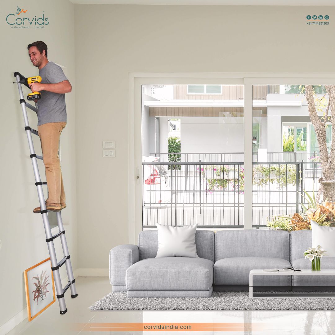 Retractable Ladders by Corvids India: Compact, Durable & Safe Solutions