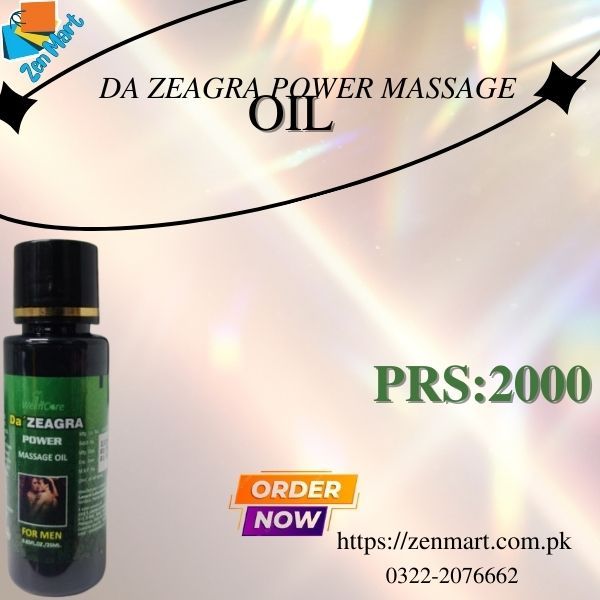 Da Zeagra Power Massage Oil For Men Price in Karachi, RS 1999 - 03222076662 | zenmart
