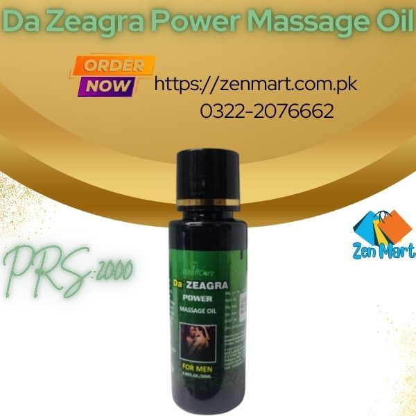 Da Zeagra Power Massage Oil For Men Price in Lahore, RS 1999 - 03222076662 | zenmart