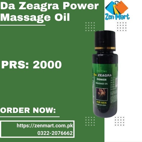 Da Zeagra Power Massage Oil For Men Price in Faisalabad, RS 1999 - 03222076662 | zenmart