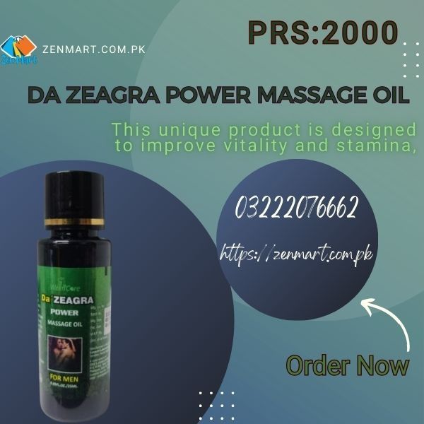 Da Zeagra Power Massage Oil For Men Price in Rawalpindi, RS 1999 - 03222076662 | zenmart