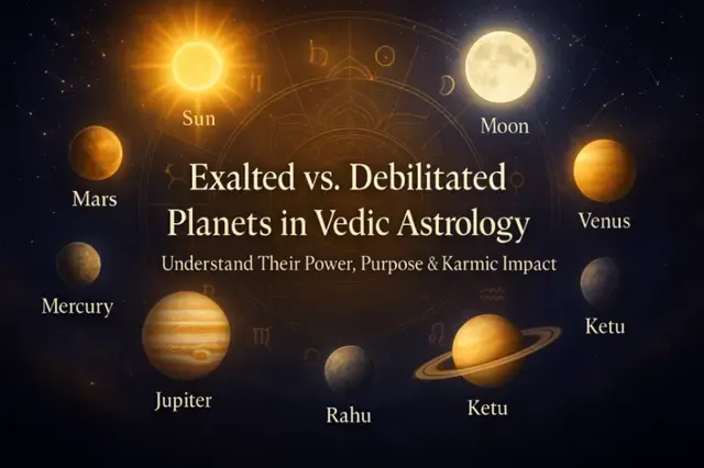 ✨🪐 Exalted vs Debilitated Planets – Real Power of Your Horoscope 🪐✨