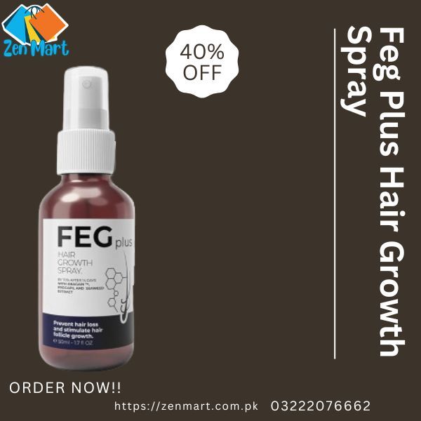 Feg Plus Hair Growth Spray Price in Khanpur, Order Now - 03222076662 | zenmart |