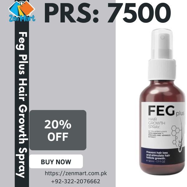 Feg Plus Hair Growth Spray Price in Khairpur, Order Now - 03222076662 | zenmart |