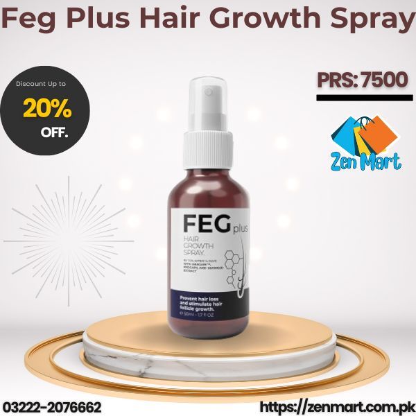 Feg Plus Hair Growth Spray Price in Khuzdar, Order Now - 03222076662 | zenmart |