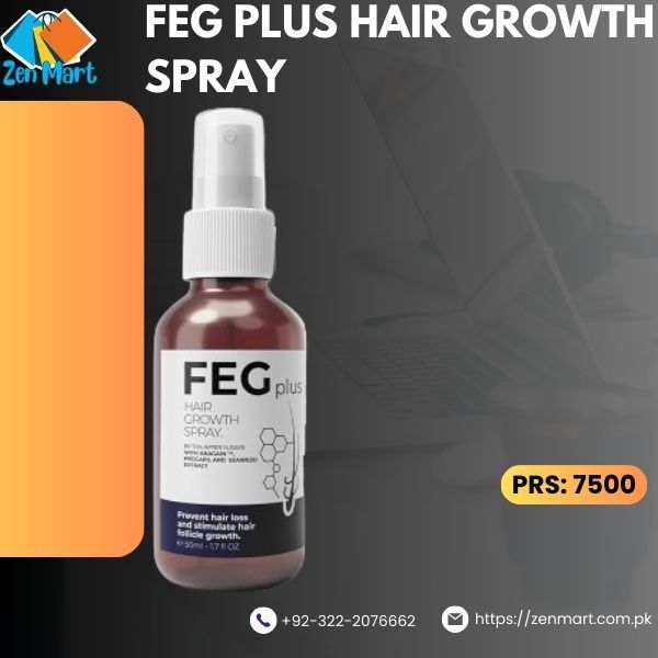 Feg Plus Hair Growth Spray Price in Dadu, Order Now - 03222076662 | zenmart |