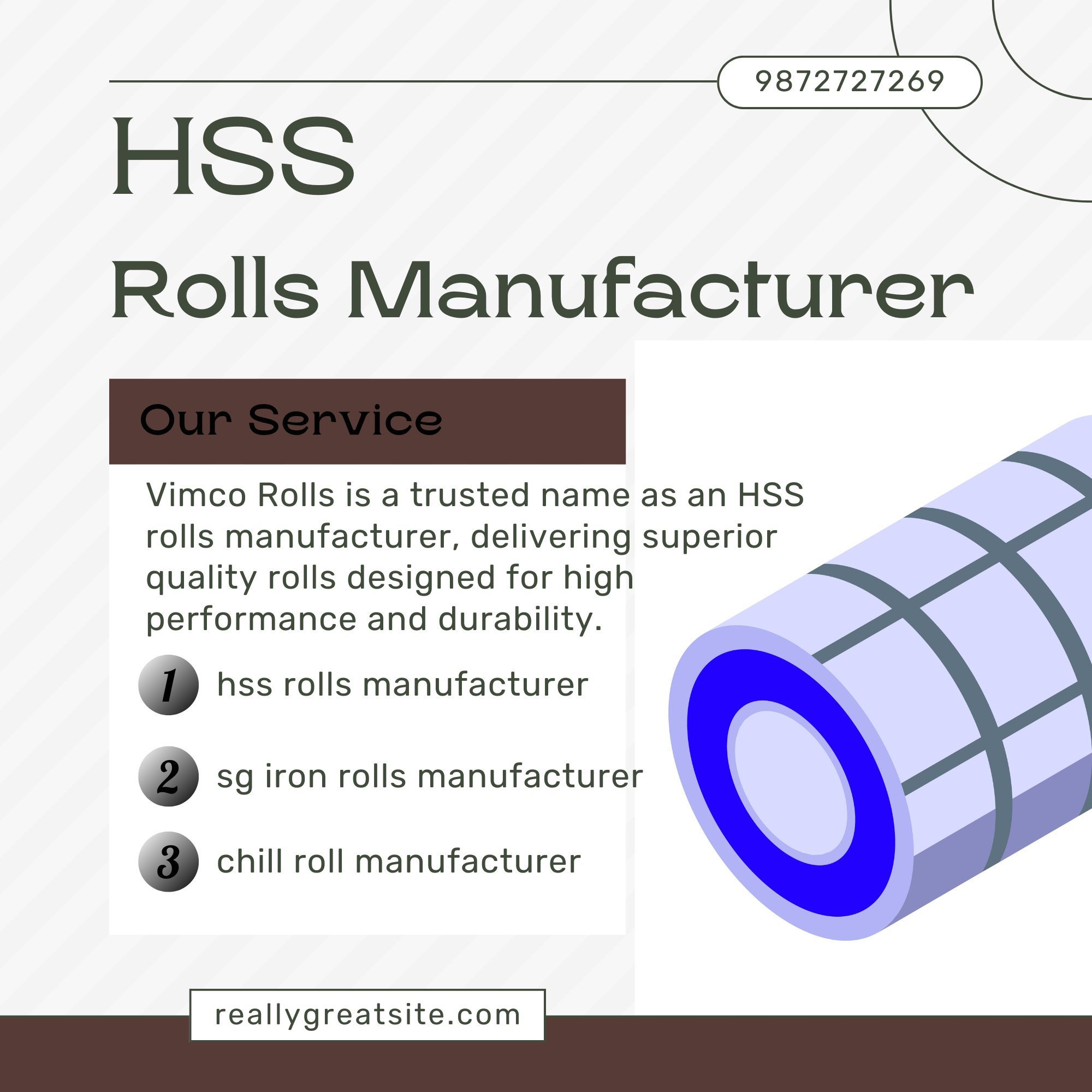 Enhancing Rolling Mill Performance with Premium _high speed steel rolls_ by Vim Corolls