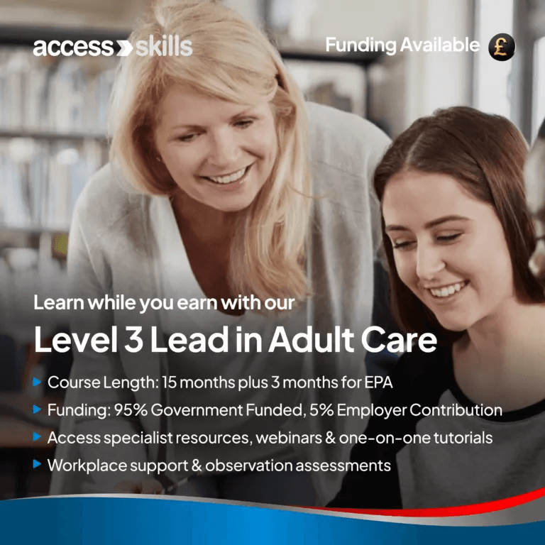 Lead Adult Care Level 3 Apprenticeship: Build a Future in Care