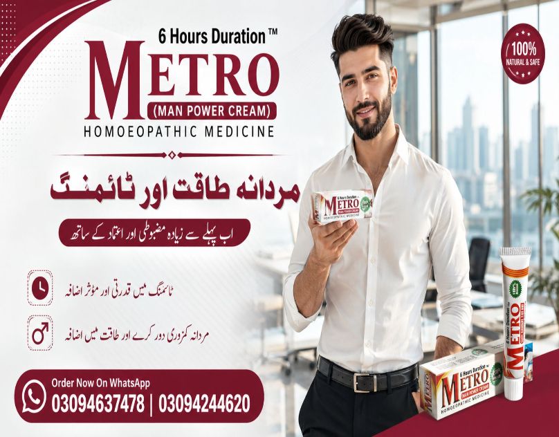 Metro Power Cream Marketing Flyer | Eye-Catching Product Advertisement