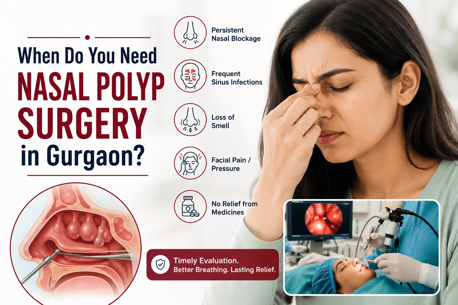 When Do You Need Nasal Polyp Surgery in Gurgaon?