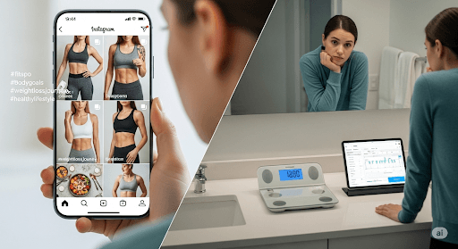 Social Media Influence on Body Image and Weight Loss