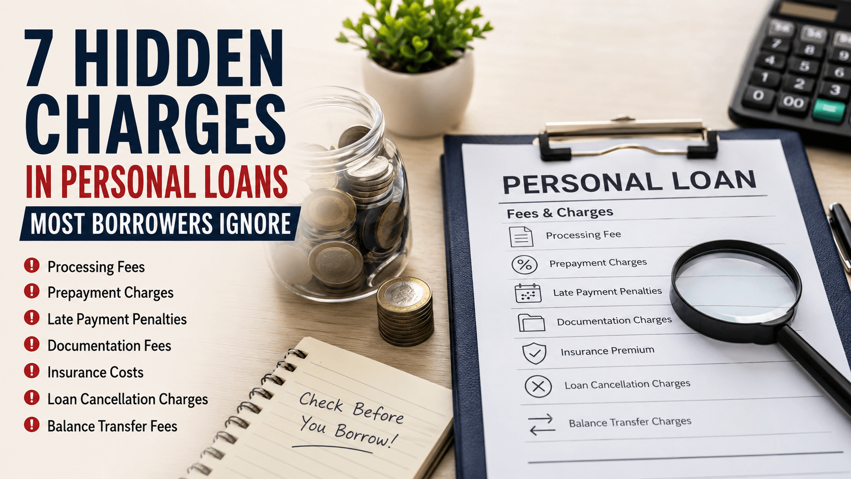 7 Hidden Charges in Personal Loans Most Borrowers Ignore