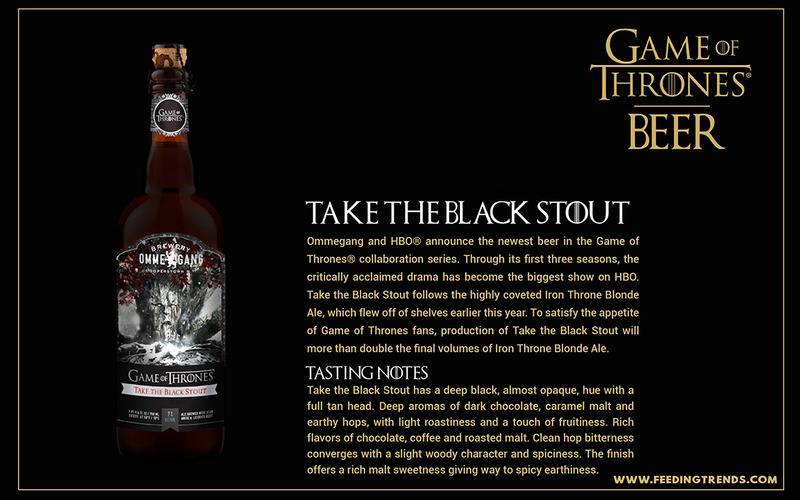  Take The Black Stout ,Entertainment, Lifestyle, tv series, youth, game of thrones, GOT theme wines, GOT theme song, Got dialogues, GOT beer, feeding trends