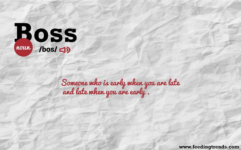 Boss,Abstract, humour, just for fun, English, literature, language, new dictionary, new word meanings, list of new English words, youthful word meanings, word meaning app, word meaning list