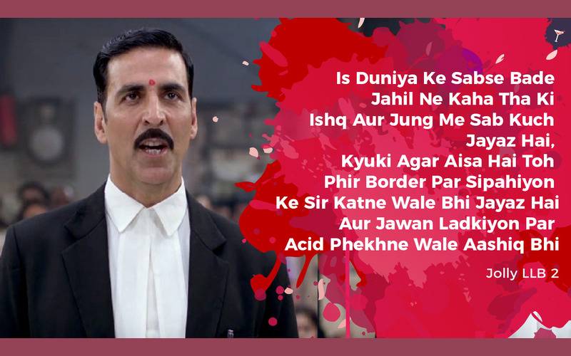 Jolly LLB 2,Bollywood, Entertainment, Best Dialogues, Best dialogues in films, Best dialogues in 2017, Best dialogues in movies, Top dialogues in movies, Movies 2017, Memorable dialogues