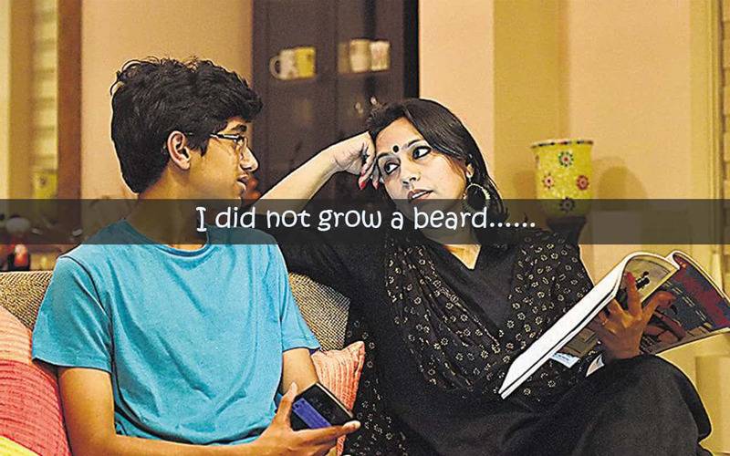 grew the beard,lifestyle, childhood memories, cute memories of childhood, what all we cherished as a kid, being a mom, motherhood, Indian, India, family, society, living, Indian family, what Indian moms are like