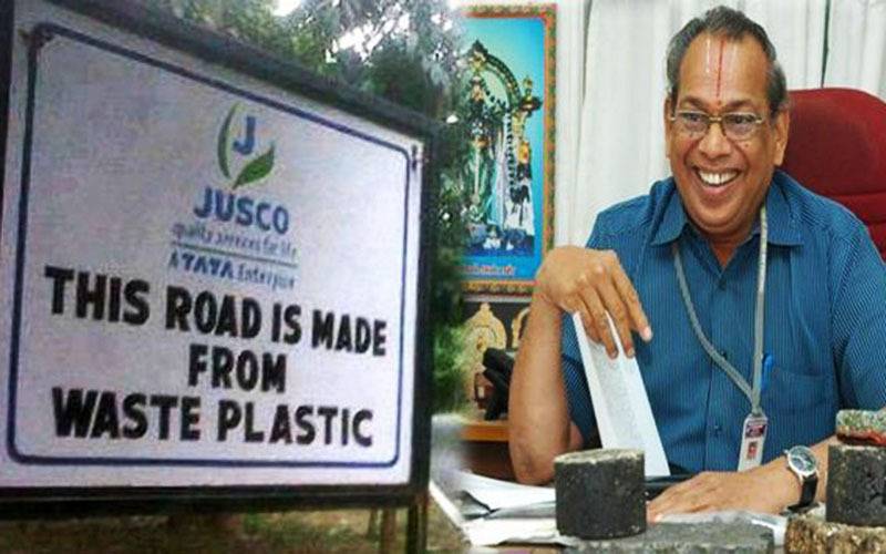 India's plastic man, professor r vasudevan, prof vasudevan story, prof vasudevan padma shri, prof vasudevan innovation, prof vasudevan plastic man of india, prof vasudevan plastic waste, waste management in india, plastic ban, waste-management, sustainable development, plastic man of india, polybags, plastic waste, eco-friendly techniques, invention, waste-disposal, plastic roads, plastic stones, Feeding Trends, prof vasudevan plastic recycle mechanism, recycle plastic int stones