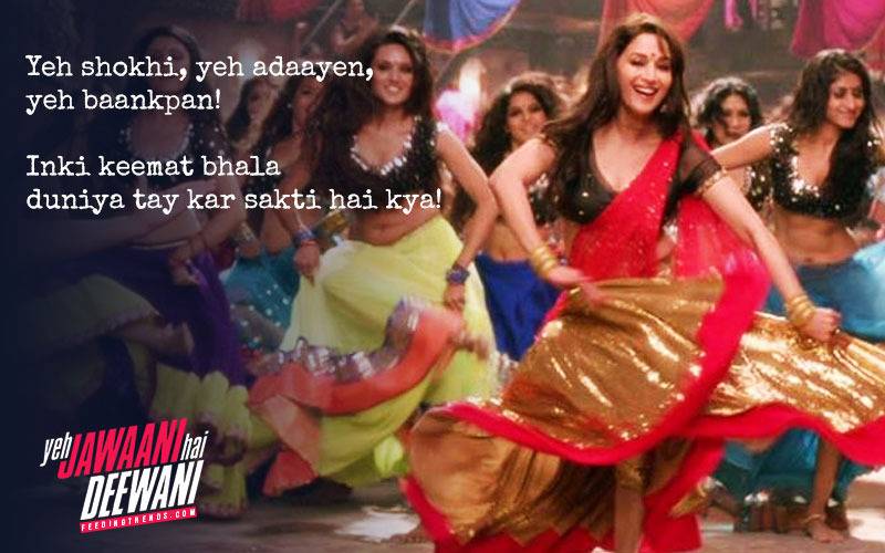 YJHD dialogues, YJHD songs, Yeh Jawaani Hai Deewani dialogues, Yeh Jawaani Hai Deewani songs, top and most loved dialogues of YJHD, Bunny, Naina Talwar, Chasmish, Kabir Thapar, Avi, Aditi, Ranbir Kapoor, Deepika Padukone, Kalki Koechlin, Aditya Roy Kapur, Madhuri Dixit, Farook Sheikh, Ayan Mukerji, FT Article, FT Events, Feeding Trends article, Feeding Trends, Ranbir YJHD, Deepika YJHD, Kalki YJHD, Aditya YJHD, Ranbir Deepika, Badtameez Dil, Balam Pichkari, Dilliwali Girlfriend, YJHD Mashup, YJHD Deleted Scenes, Ilahi, Ghagra, Kabira, Subhanallah