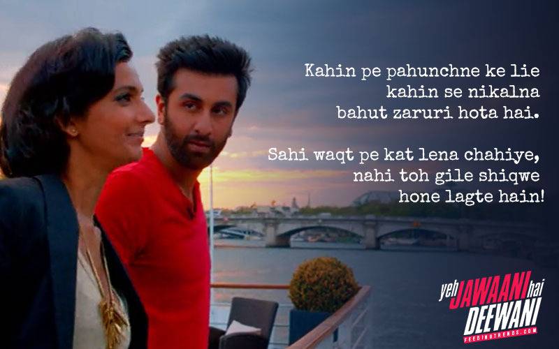 YJHD dialogues, YJHD songs, Yeh Jawaani Hai Deewani dialogues, Yeh Jawaani Hai Deewani songs, top and most loved dialogues of YJHD, Bunny, Naina Talwar, Chasmish, Kabir Thapar, Avi, Aditi, Ranbir Kapoor, Deepika Padukone, Kalki Koechlin, Aditya Roy Kapur, Madhuri Dixit, Farook Sheikh, Ayan Mukerji, FT Article, FT Events, Feeding Trends article, Feeding Trends, Ranbir YJHD, Deepika YJHD, Kalki YJHD, Aditya YJHD, Ranbir Deepika, Badtameez Dil, Balam Pichkari, Dilliwali Girlfriend, YJHD Mashup, YJHD Deleted Scenes, Ilahi, Ghagra, Kabira, Subhanallah