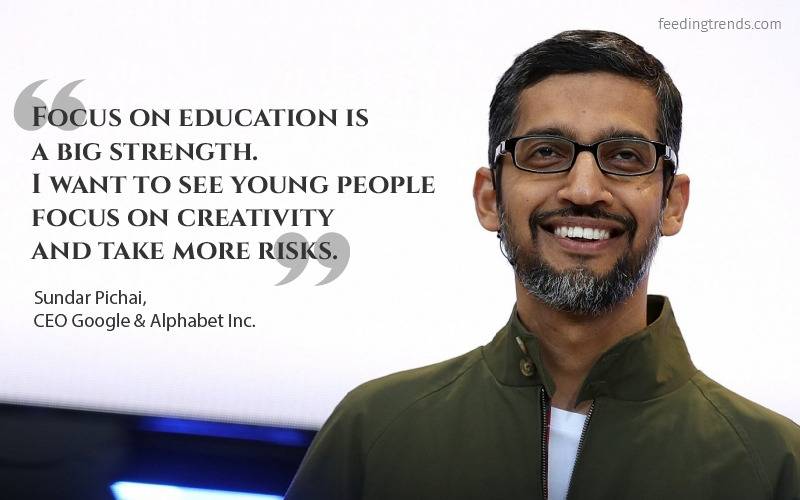 Sundar Pichai Quotes, Sundar Pichai quotes on success, Sundar Pichai quotes on success, Motivational quotes by Sundar Pichai, inspirational quotes by Sundar Pichai, Sundar Pichai education, Sundar Pichai net worth, Sundar Pichai life