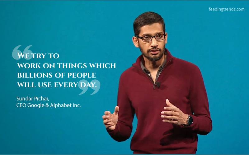 Sundar Pichai Quotes, Sundar Pichai quotes on success, Sundar Pichai quotes on success, Motivational quotes by Sundar Pichai, inspirational quotes by Sundar Pichai, Sundar Pichai education, Sundar Pichai net worth, Sundar Pichai life