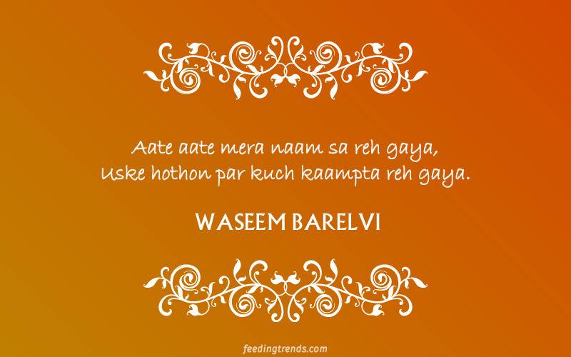 waseem barelvi on dosti, waseem barelvi, dr waseem barelvi, waseem barelvi shayari, waseem barelvi poetry, waseem barelvi poetry in urdu, waseem barelvi quotes