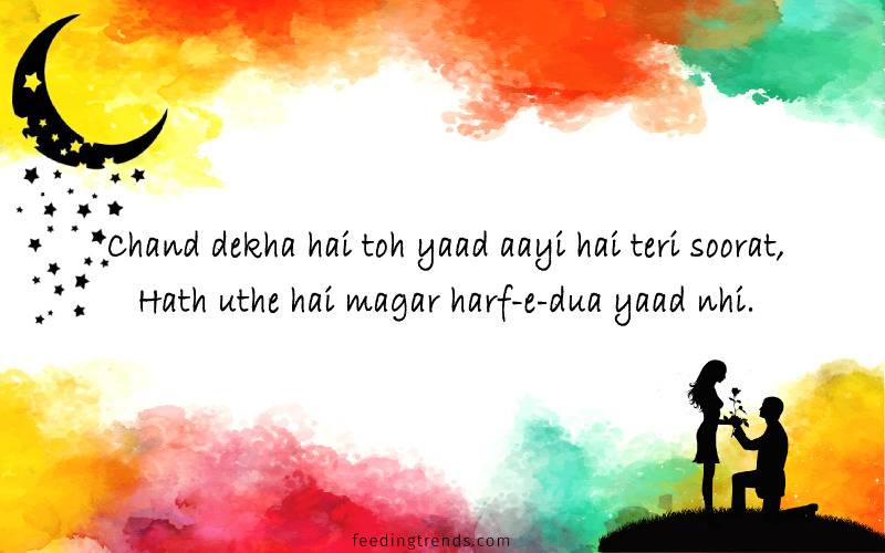 shayari on moon, chand shayari, raat shayari, night shayari, romantic shayari for lover